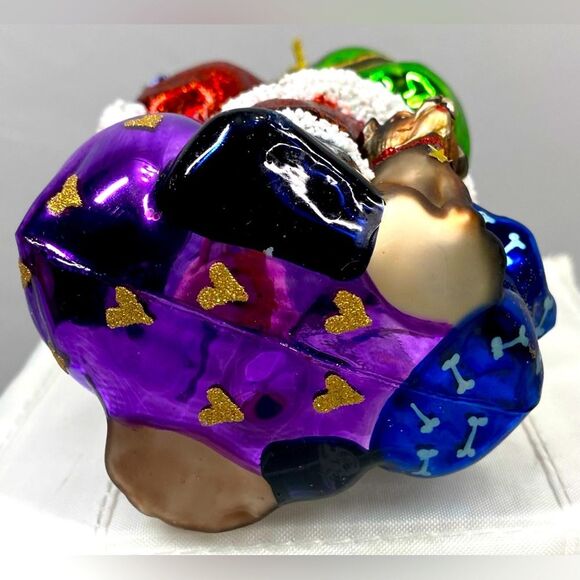 Santa Mercury Glass Ornament Fur Baby Gift Puppy Dogs Kitty Kitten Cats Presents - Picture 4 of 7